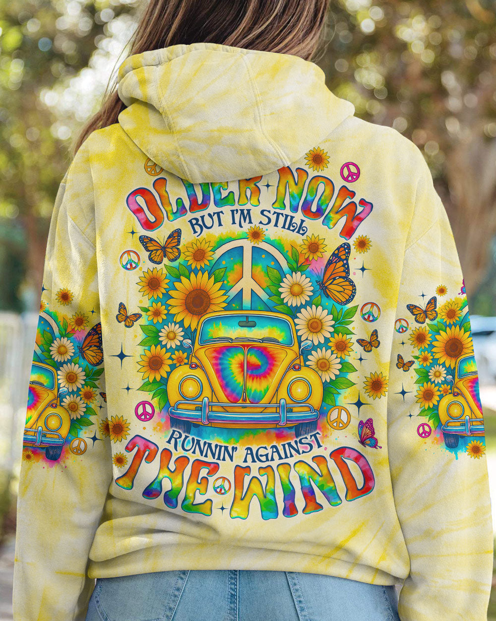 RUNNING AGAINST THE WIND CAR TIE DYE ALL OVER PRINT - TLNO2708251