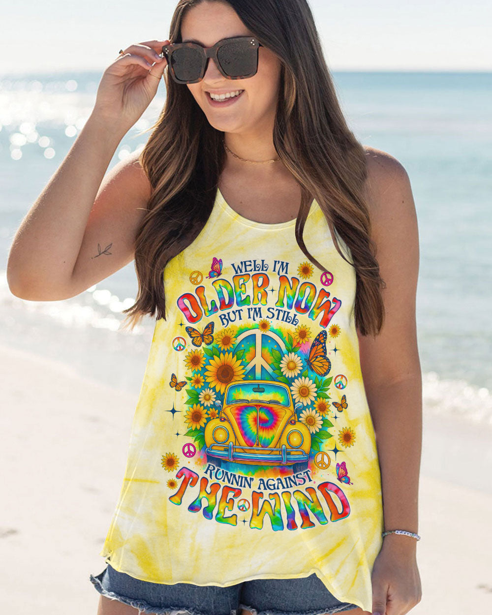 RUNNING AGAINST THE WIND CAR TIE DYE ALL OVER PRINT - TLNO2708251