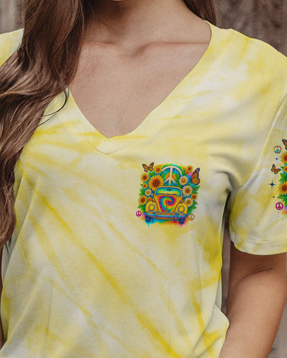 RUNNING AGAINST THE WIND CAR TIE DYE ALL OVER PRINT - TLNO2708251