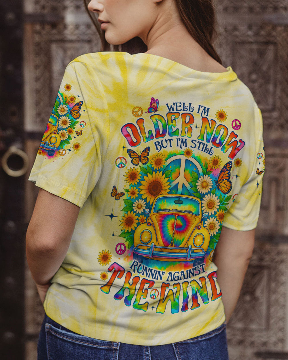RUNNING AGAINST THE WIND CAR TIE DYE ALL OVER PRINT - TLNO2708251