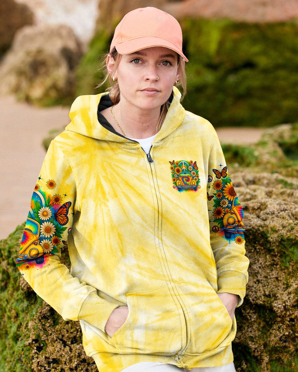 RUNNING AGAINST THE WIND CAR TIE DYE ALL OVER PRINT - TLNO2708251