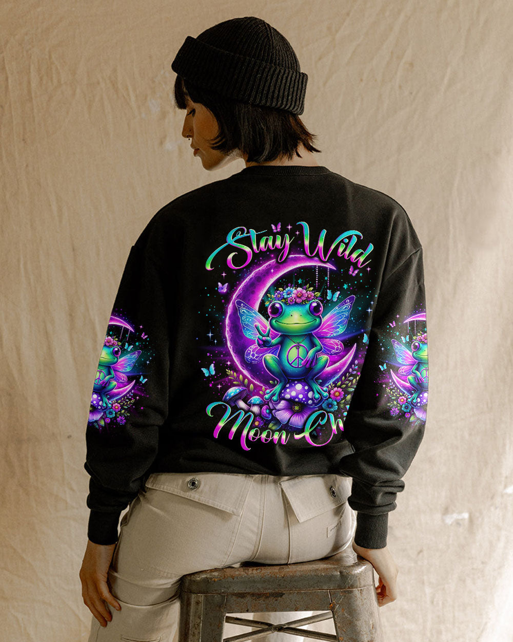 STAY WILD MOON CHILD FROG ALL OVER PRINT - TLNO2901241