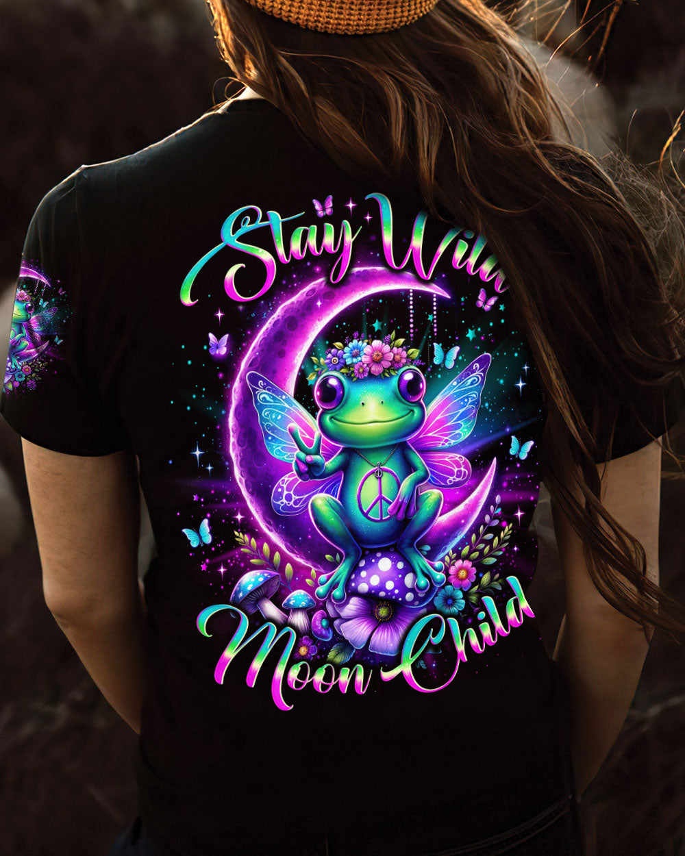STAY WILD MOON CHILD FROG ALL OVER PRINT - TLNO2901241