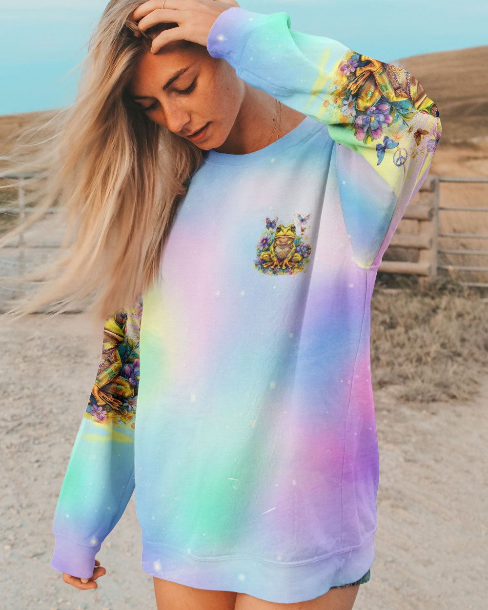 JUST A GOOD MAMA FROG ALL OVER PRINT - TLNO2902242