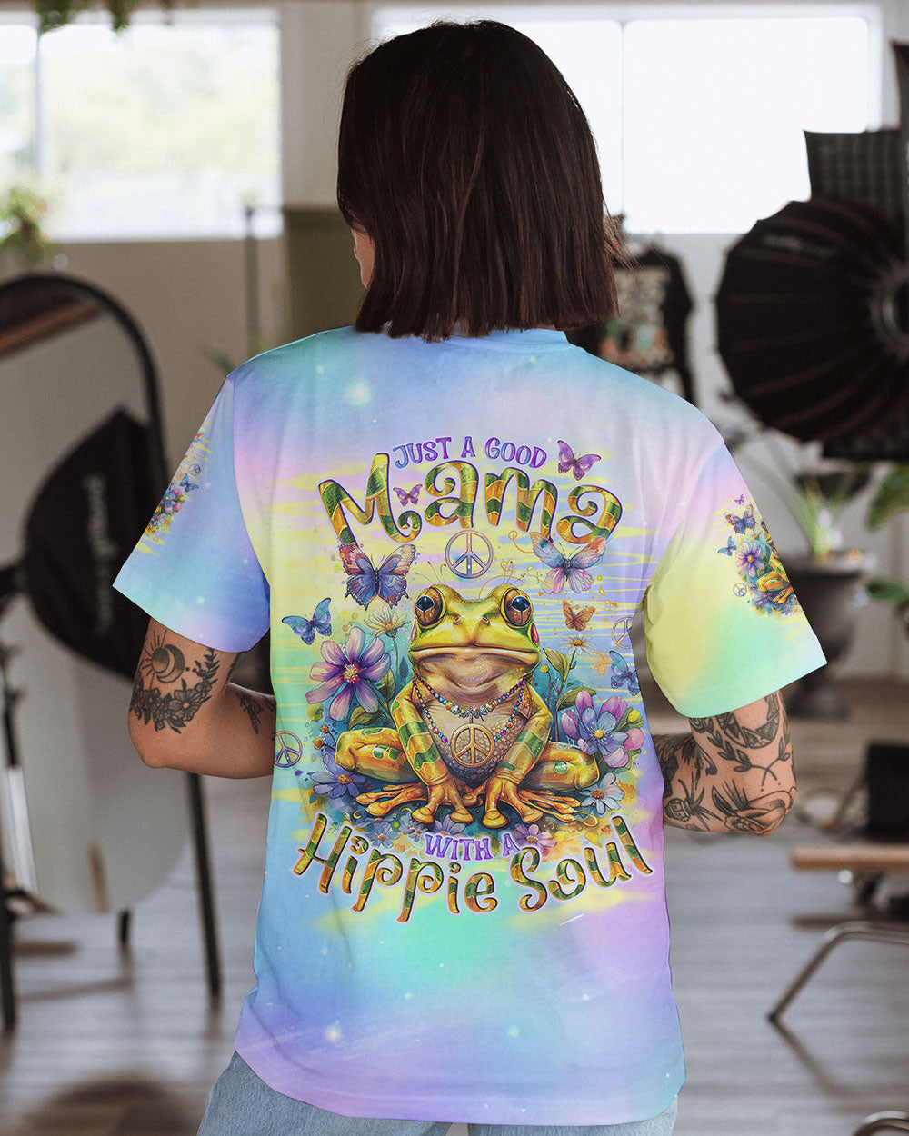 JUST A GOOD MAMA FROG ALL OVER PRINT - TLNO2902242