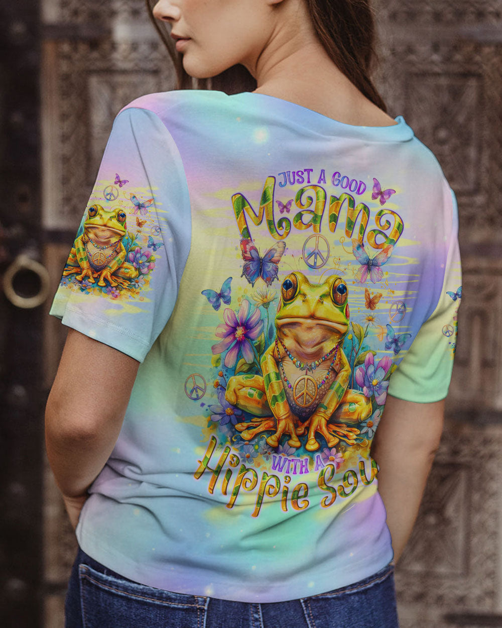 JUST A GOOD MAMA FROG ALL OVER PRINT - TLNO2902242