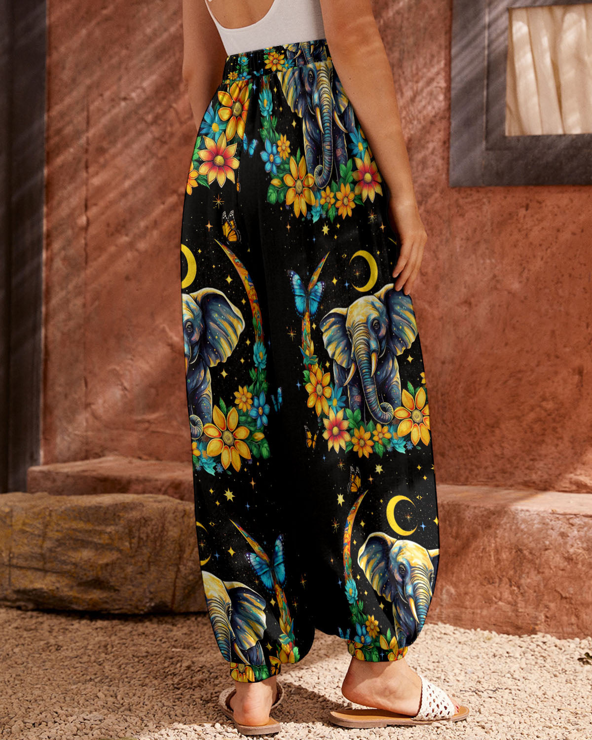 BE KIND ELEPHANT CRESCENT MOON ALL OVER PRINT - TLNO2905232