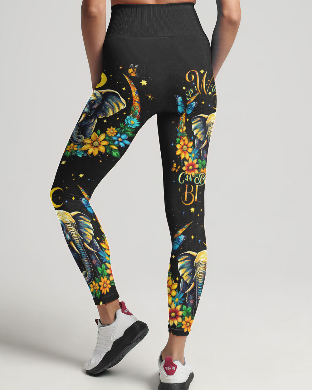BE KIND ELEPHANT CRESCENT MOON ALL OVER PRINT - TLNO2905232