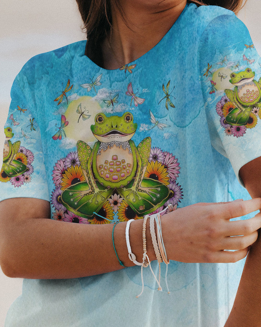 BE YOU THE WORLD WILL ADJUST FROG ALL OVER PRINT - TLNO2908232