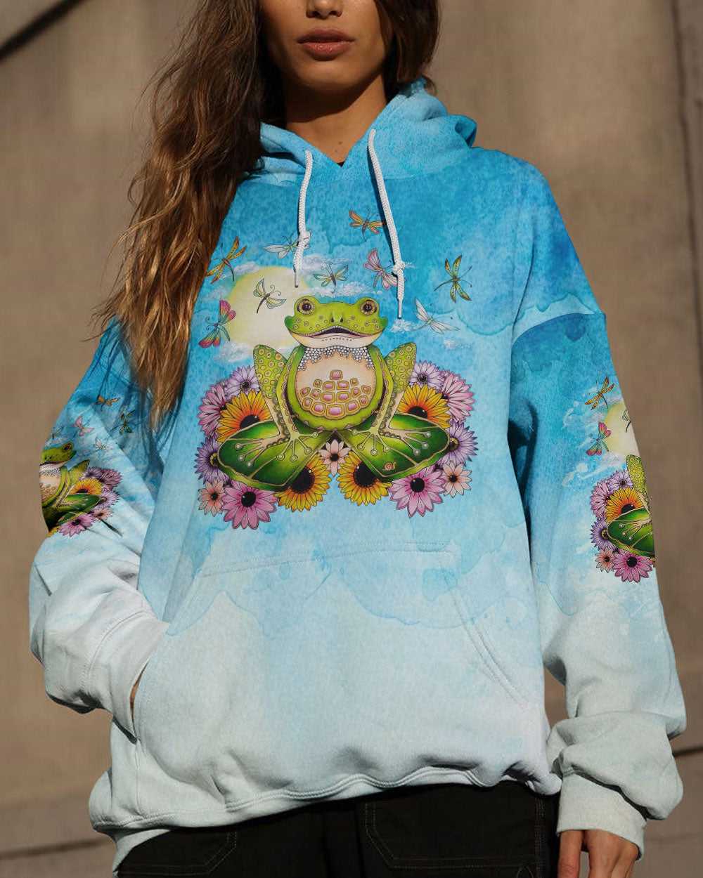 BE YOU THE WORLD WILL ADJUST FROG ALL OVER PRINT - TLNO2908232