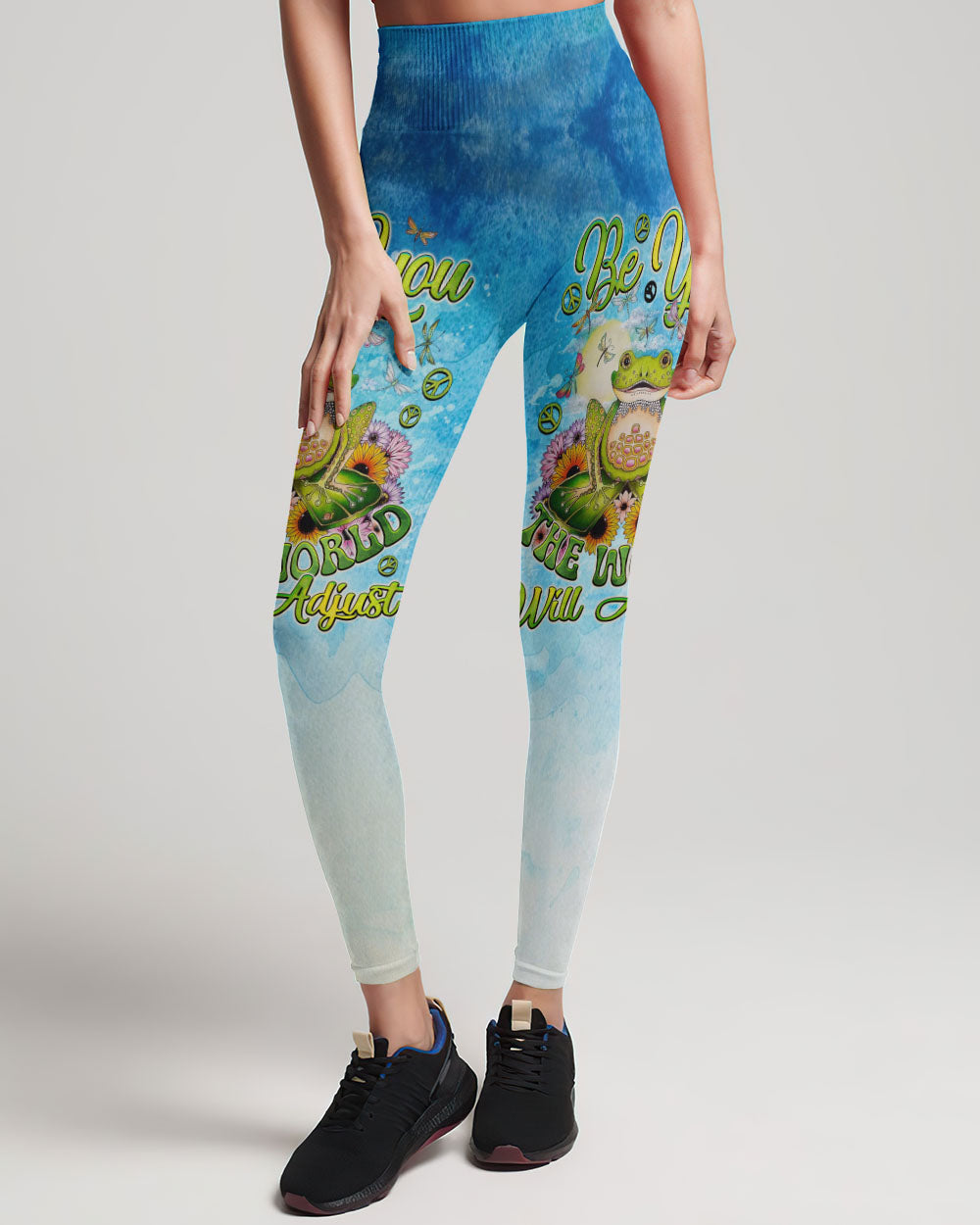 BE YOU THE WORLD WILL ADJUST FROG ALL OVER PRINT - TLNO2908232
