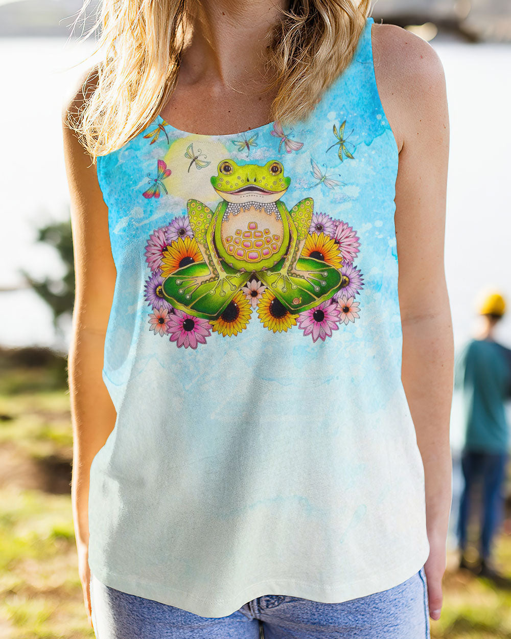 BE YOU THE WORLD WILL ADJUST FROG ALL OVER PRINT - TLNO2908232