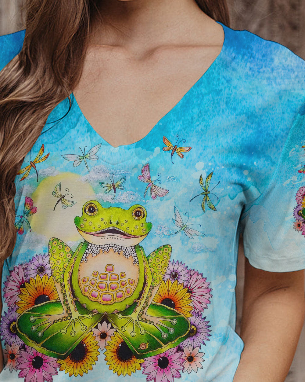 BE YOU THE WORLD WILL ADJUST FROG ALL OVER PRINT - TLNO2908232