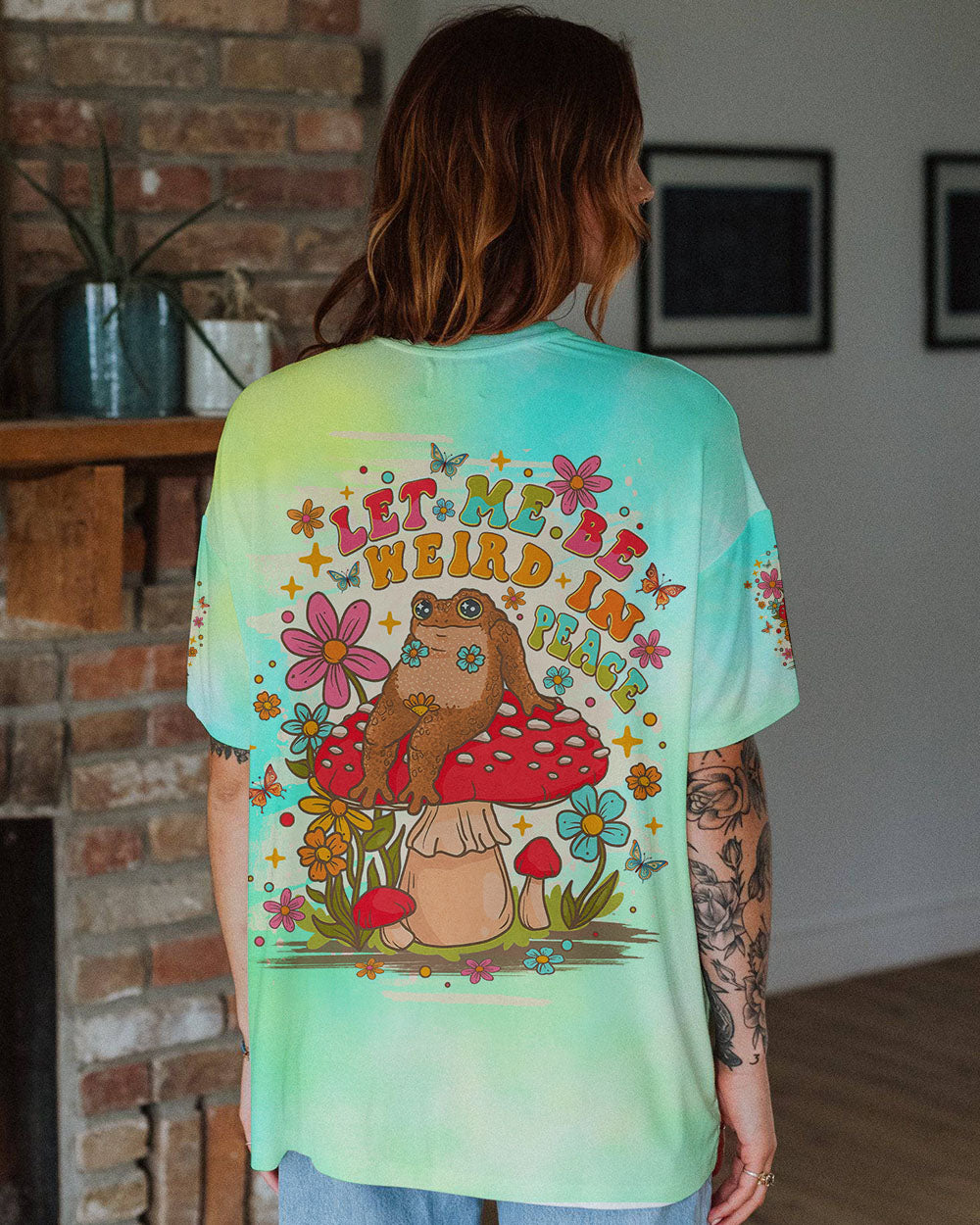 LET ME BE WEIRD IN PEACE FROG ALL OVER PRINT - TLNO2908241