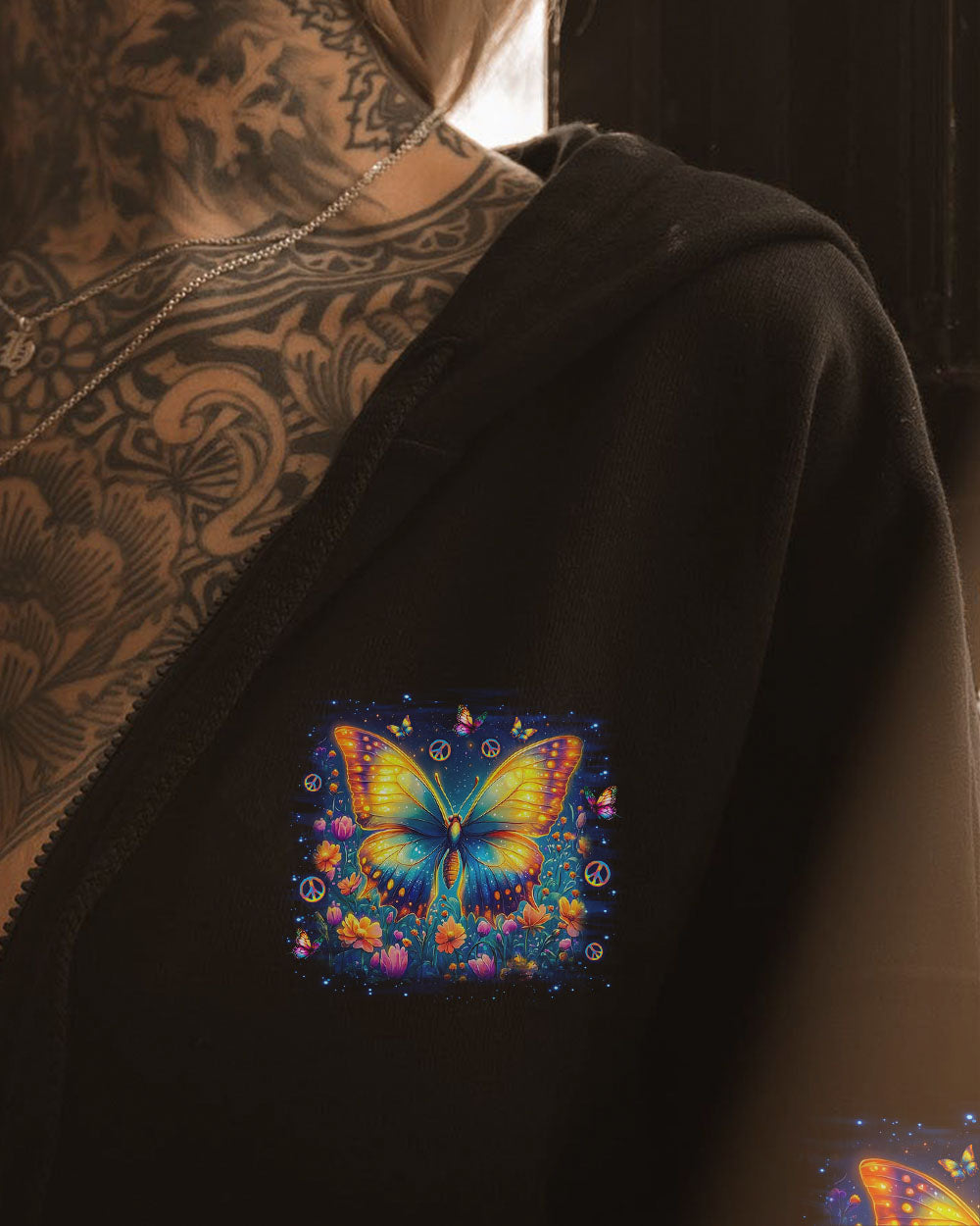 HELLO DARKNESS MY OLD FRIEND BUTTERFLY ALL OVER PRINT - TLNO2909254