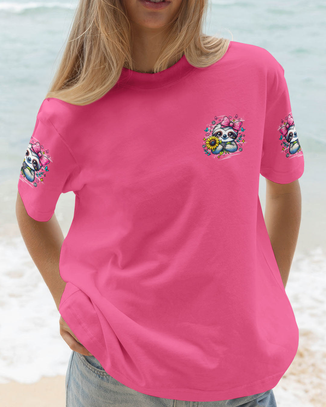 JUST A GIRL WHO LOVES SLOTHS ALL OVER PRINT - TLNO2910251