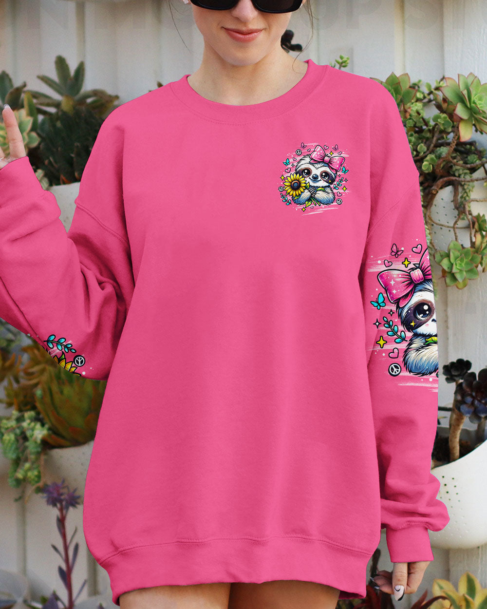 JUST A GIRL WHO LOVES SLOTHS ALL OVER PRINT - TLNO2910251