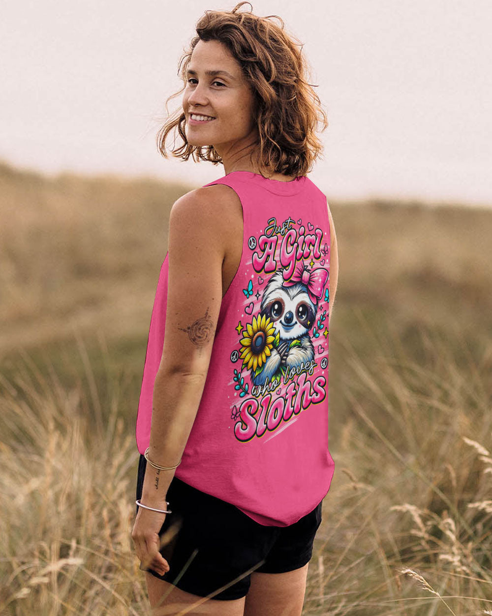 JUST A GIRL WHO LOVES SLOTHS ALL OVER PRINT - TLNO2910251