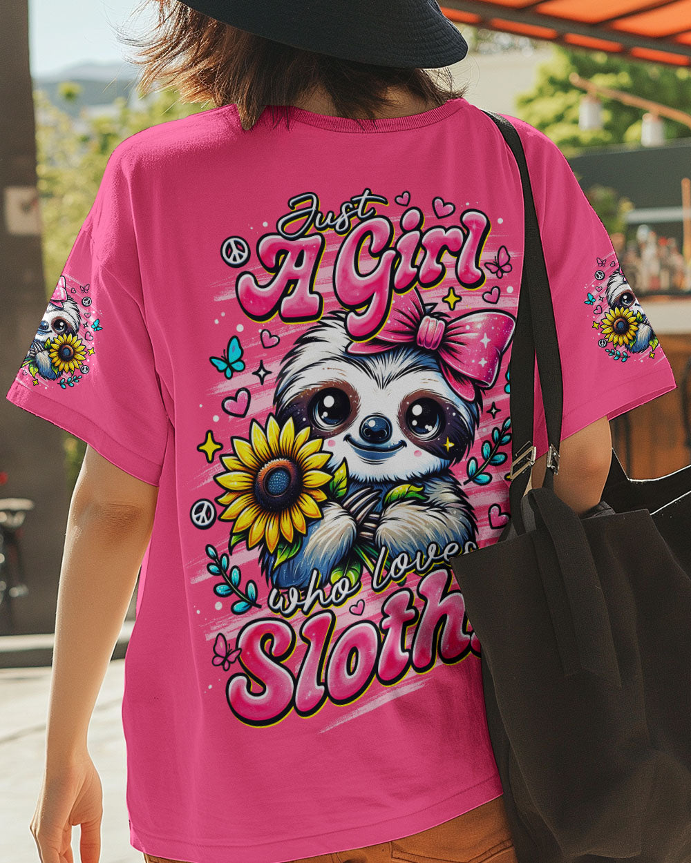 JUST A GIRL WHO LOVES SLOTHS ALL OVER PRINT - TLNO2910251