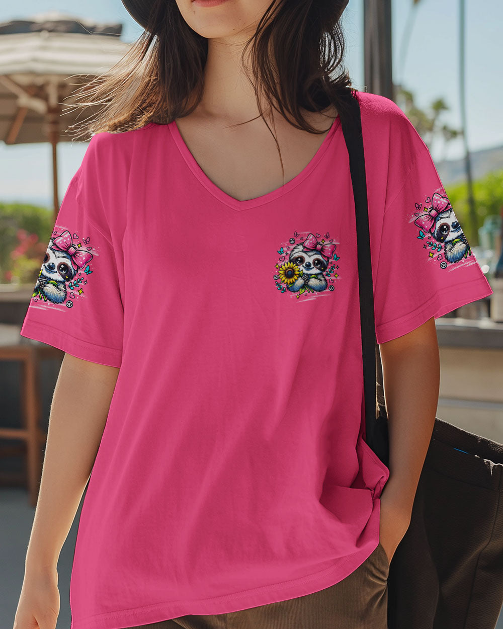 JUST A GIRL WHO LOVES SLOTHS ALL OVER PRINT - TLNO2910251