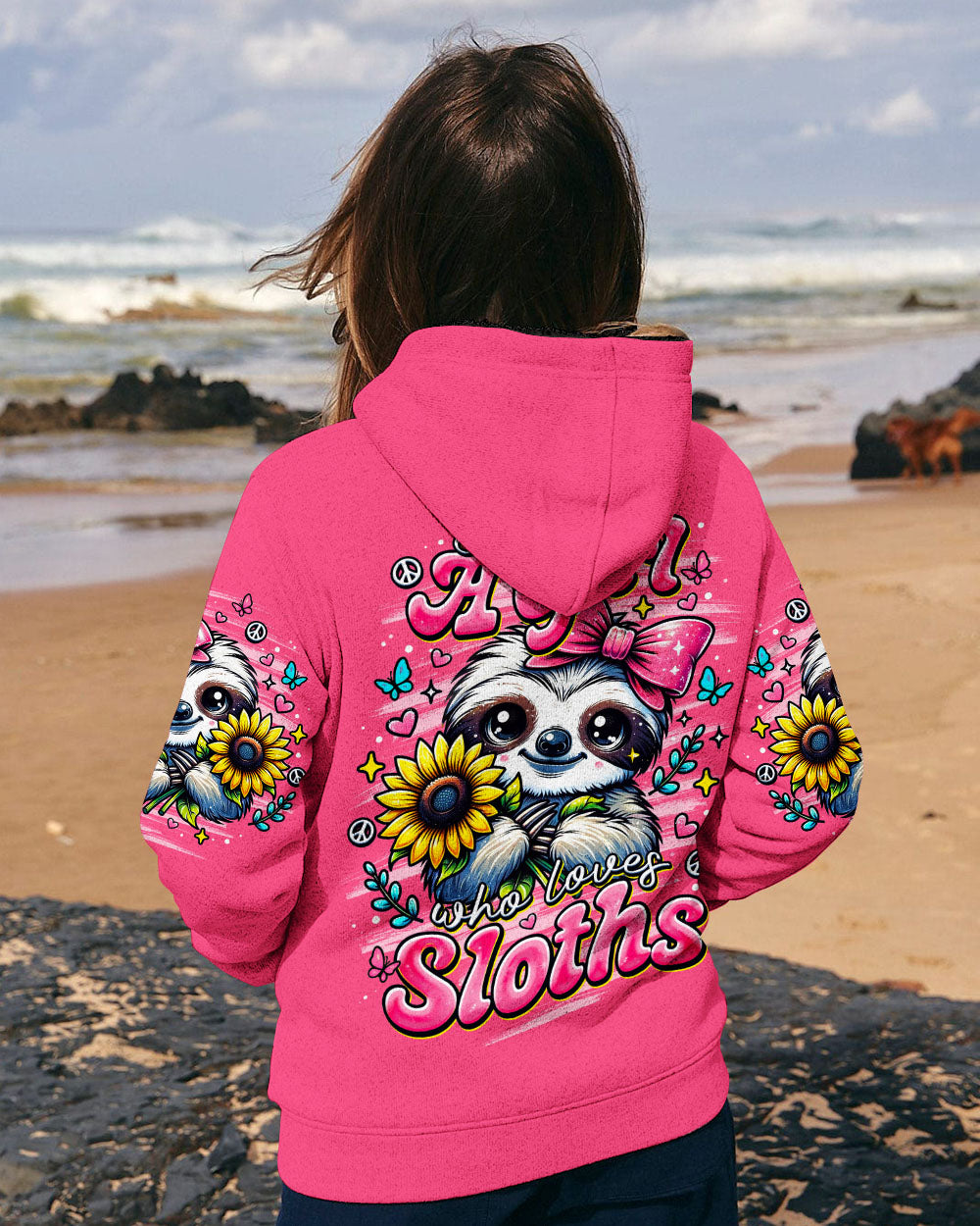 JUST A GIRL WHO LOVES SLOTHS ALL OVER PRINT - TLNO2910251