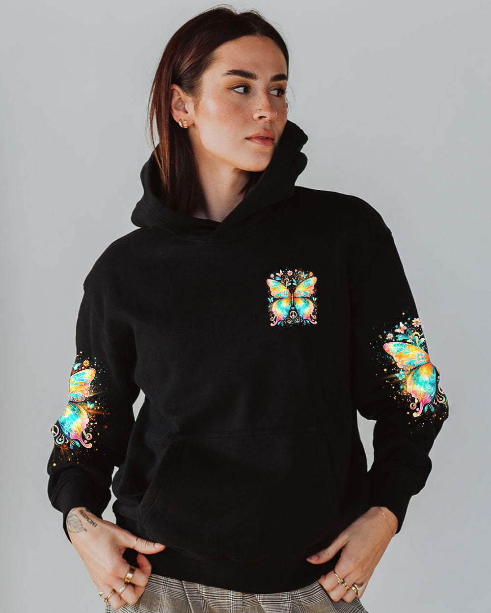 I BELIEVE THERE ARE ANGELS AMONG US BUTTERFLY ALL OVER PRINT - TLNO2912231
