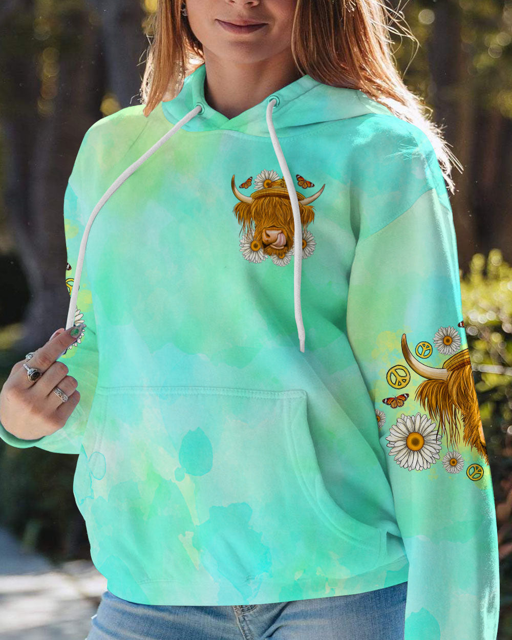 ONE BLESSED HEIFER COW ALL OVER PRINT - TLNO3008232