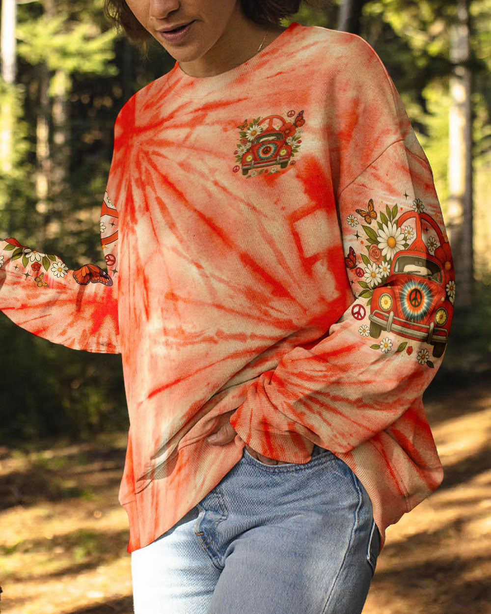 RUNNING AGAINST THE WIND BUS TIE DYE ALL OVER PRINT - TLNO3010251