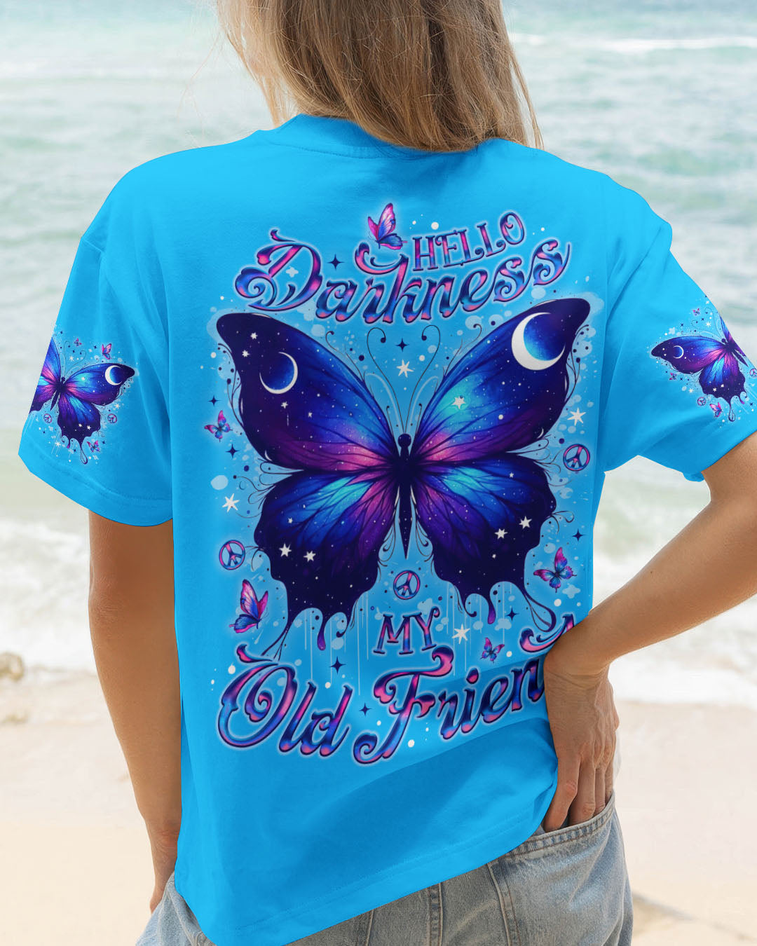 HELLO DARKNESS MY OLD FRIEND BUTTERFLY  ALL OVER PRINT - TLNO3010252