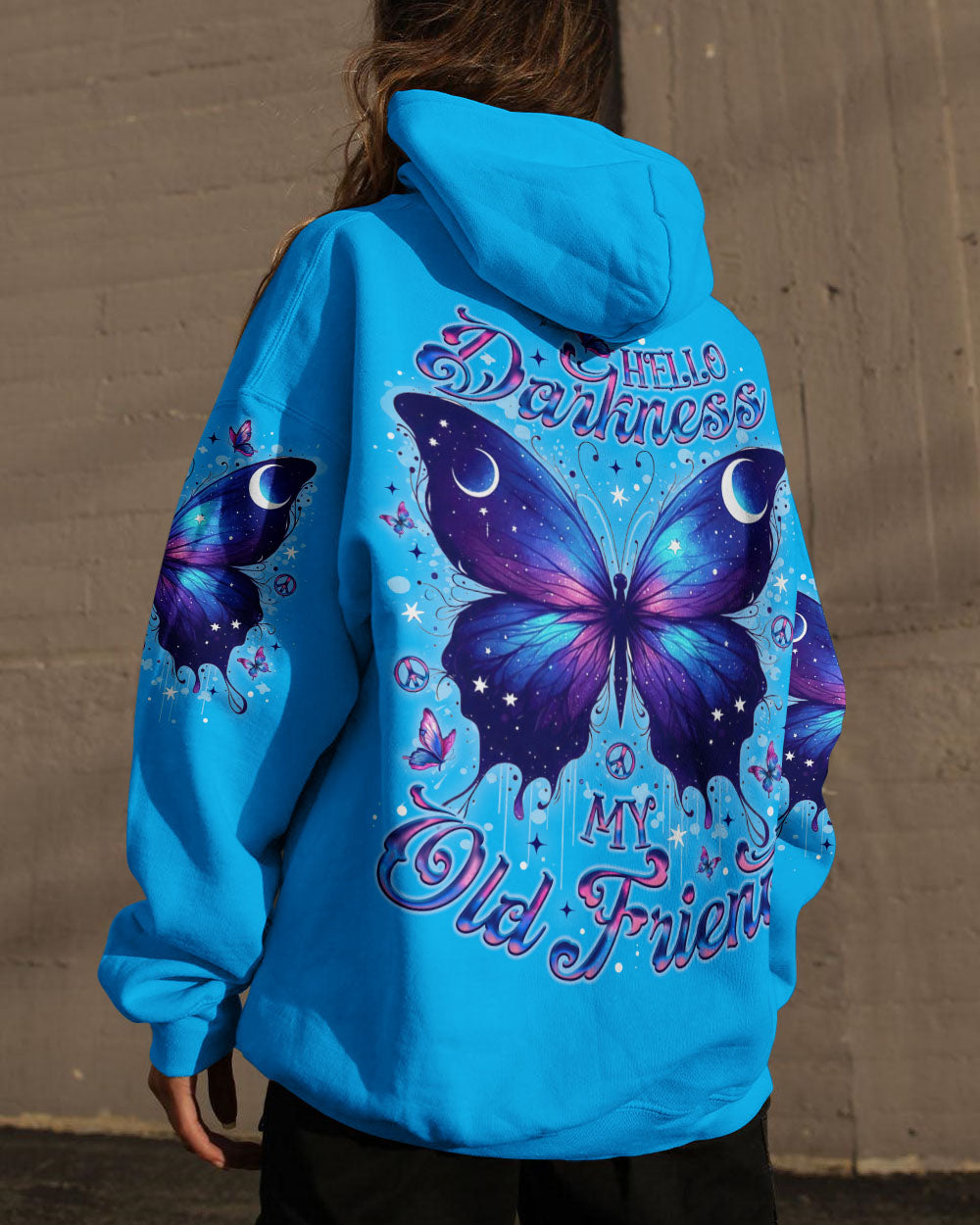 HELLO DARKNESS MY OLD FRIEND BUTTERFLY  ALL OVER PRINT - TLNO3010252