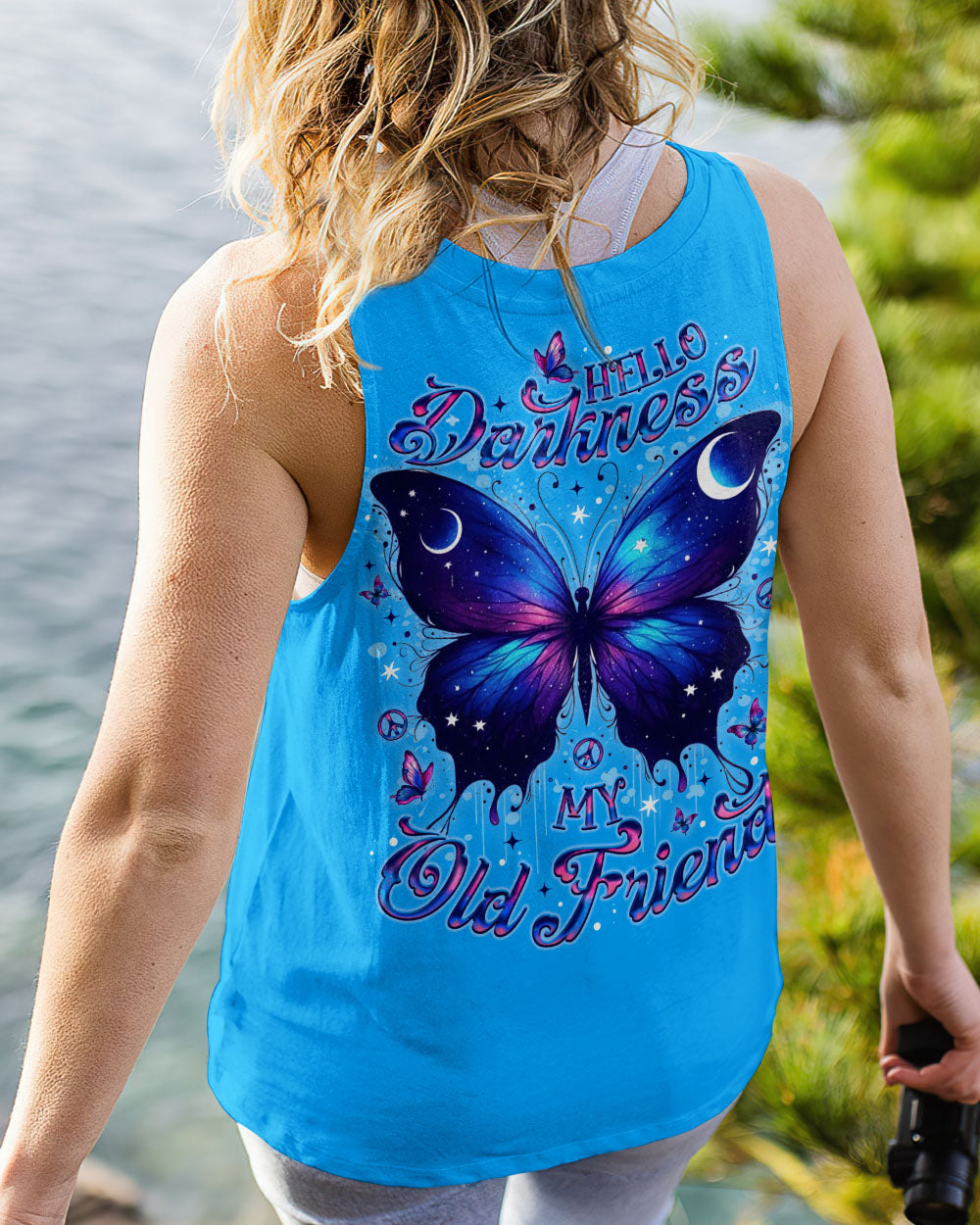 HELLO DARKNESS MY OLD FRIEND BUTTERFLY  ALL OVER PRINT - TLNO3010252
