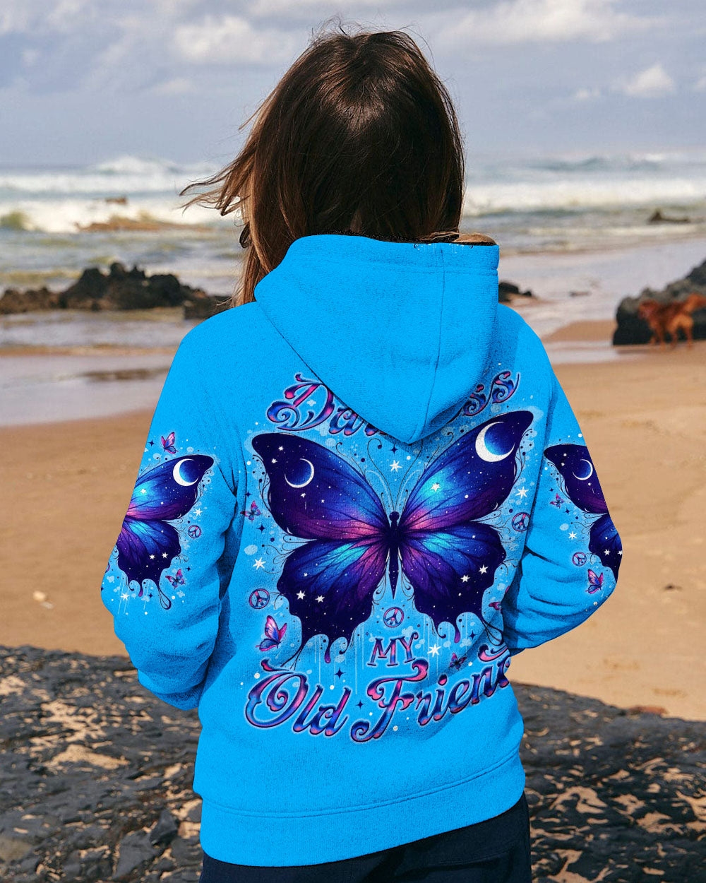 HELLO DARKNESS MY OLD FRIEND BUTTERFLY  ALL OVER PRINT - TLNO3010252
