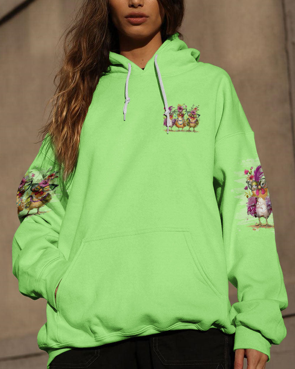 LET'S GO GIRLS CHICKEN ALL OVER PRINT - TLNO3105242