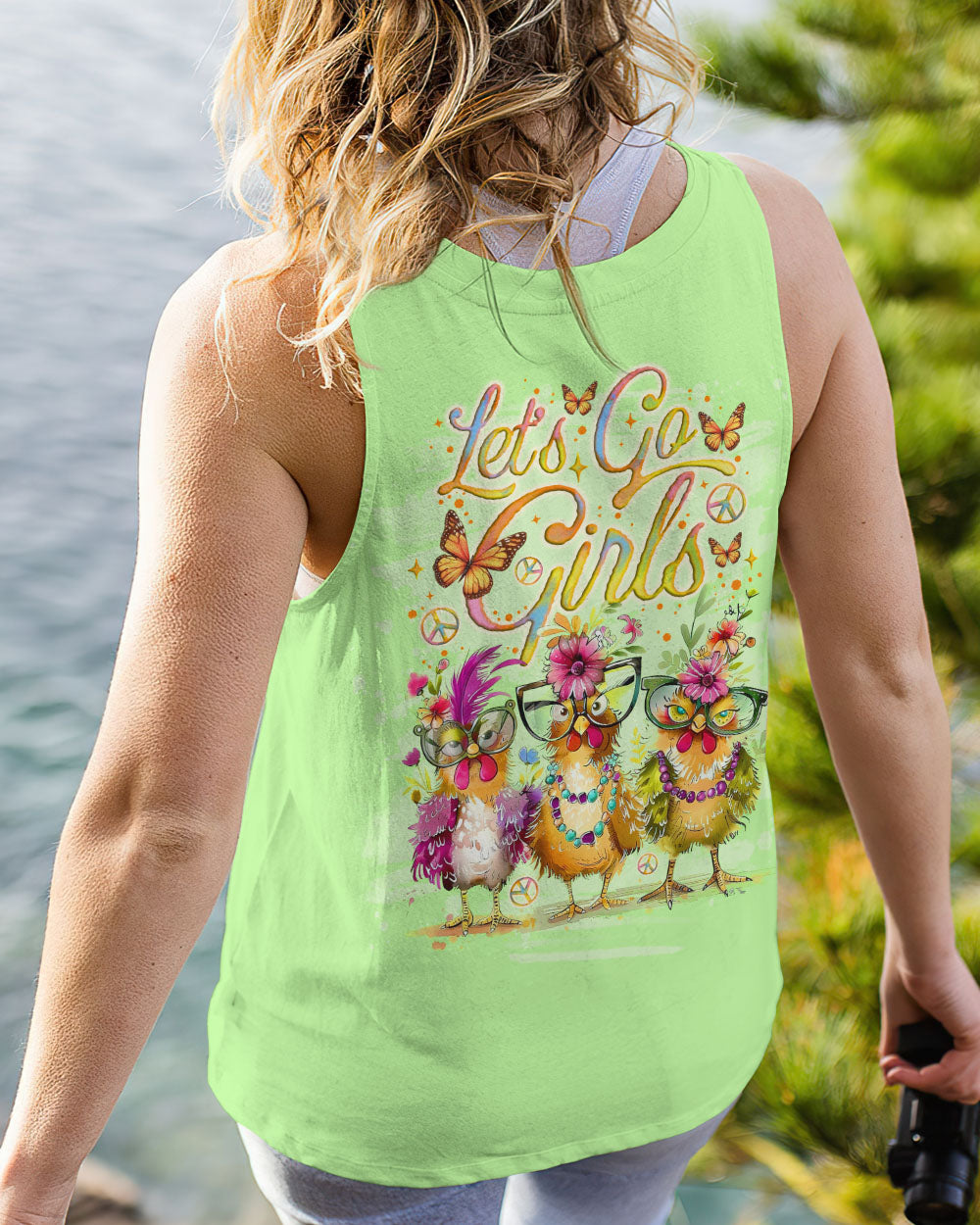 LET'S GO GIRLS CHICKEN ALL OVER PRINT - TLNO3105242