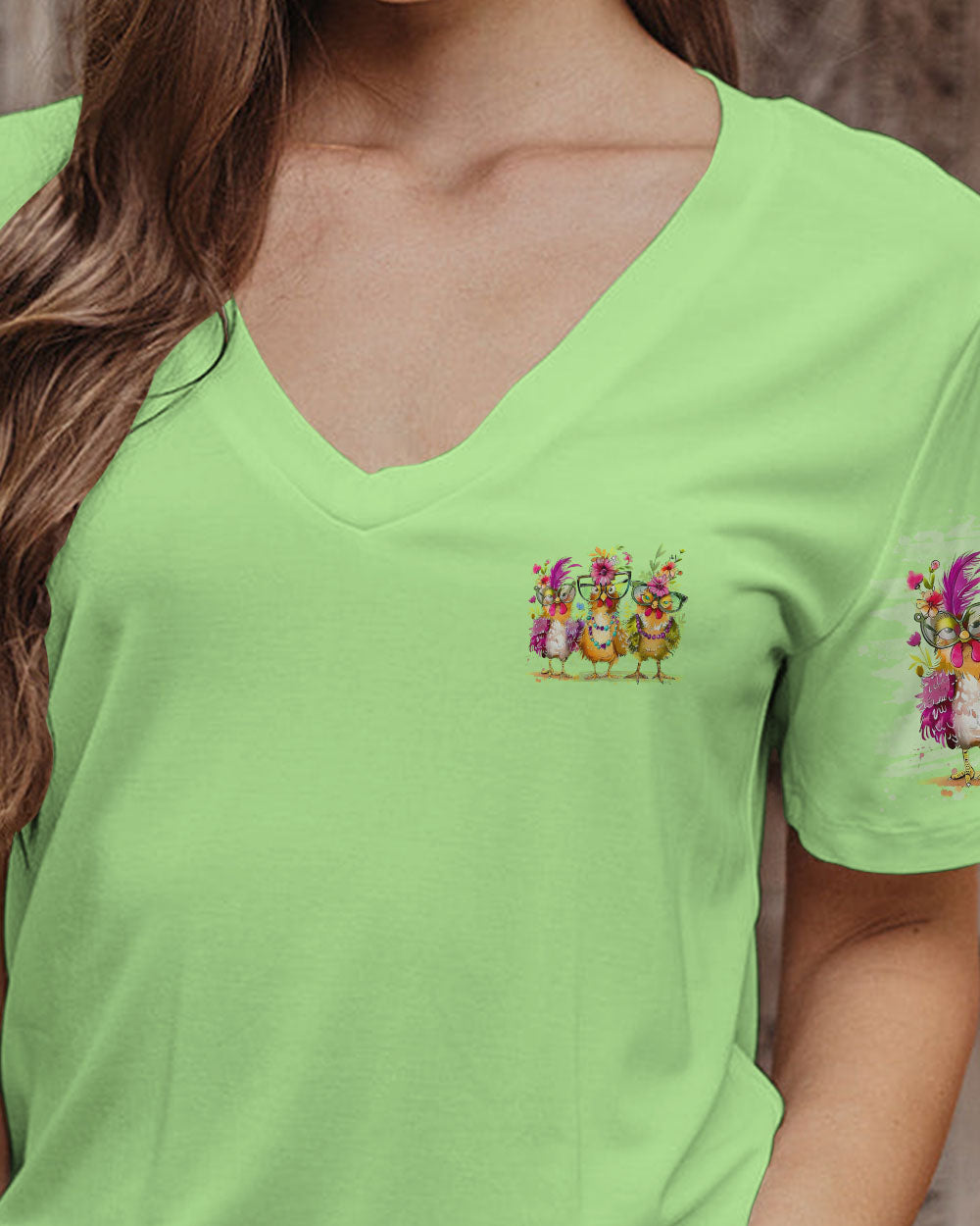 LET'S GO GIRLS CHICKEN ALL OVER PRINT - TLNO3105242