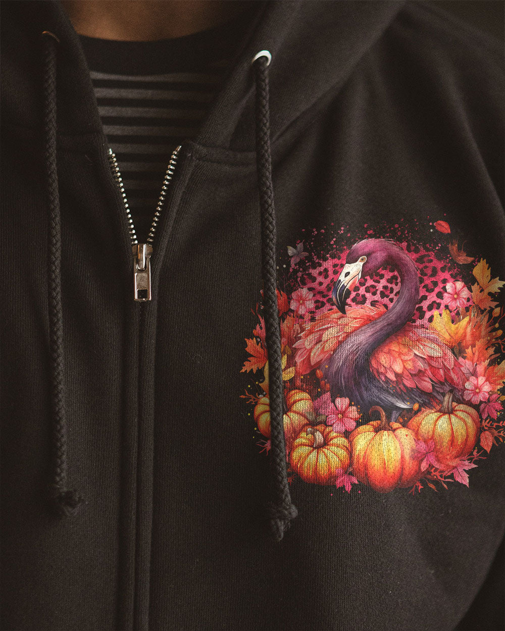 CHANGE IS BEAUTIFUL FLAMINGO AUTUMN ALL OVER PRINT - TLNO3107231