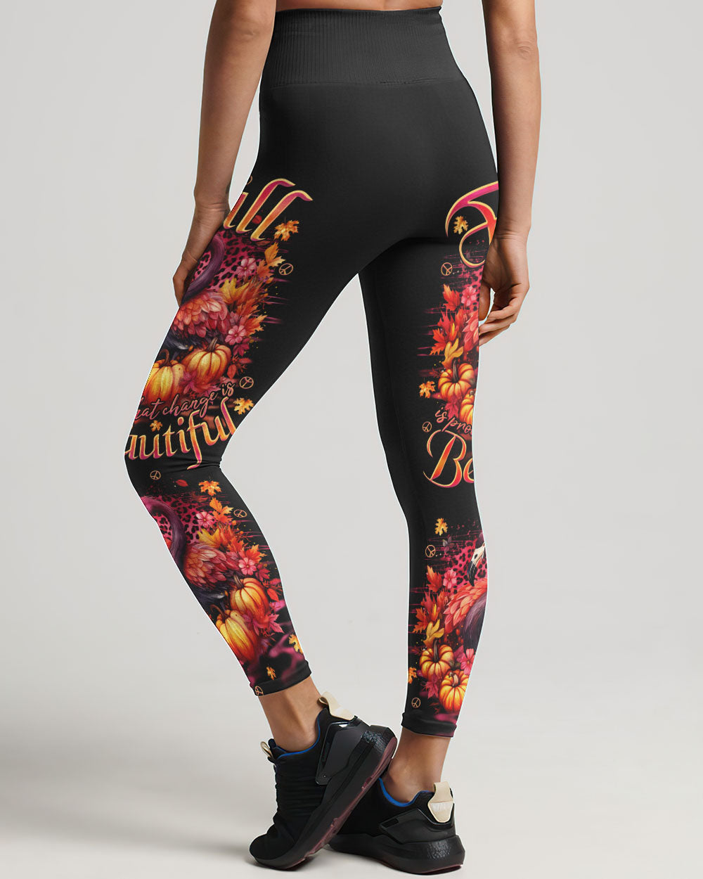 CHANGE IS BEAUTIFUL FLAMINGO AUTUMN ALL OVER PRINT - TLNO3107231
