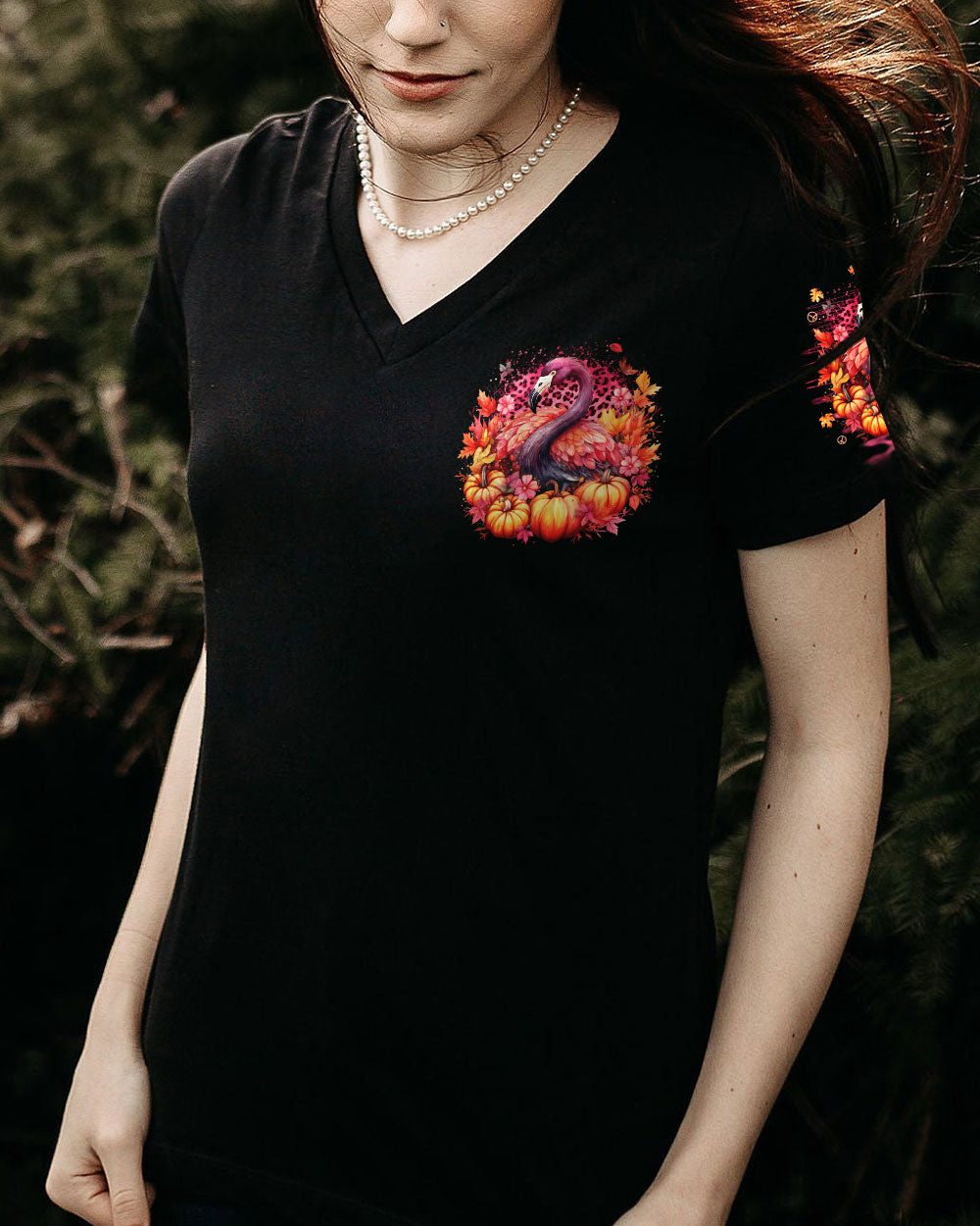 CHANGE IS BEAUTIFUL FLAMINGO AUTUMN ALL OVER PRINT - TLNO3107231