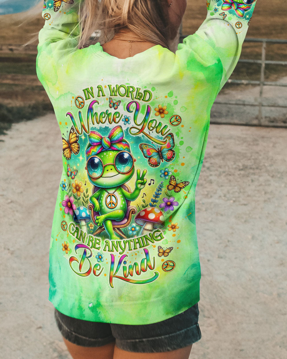 BE KIND FROG ALL OVER PRINT - TLNO3107243