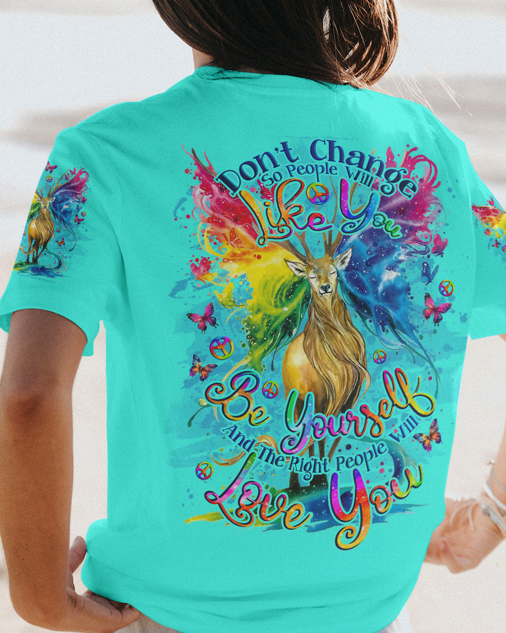 THE RIGHT PEOPLE WILL LOVE YOU DEER ALL OVER PRINT - TLNO3108232