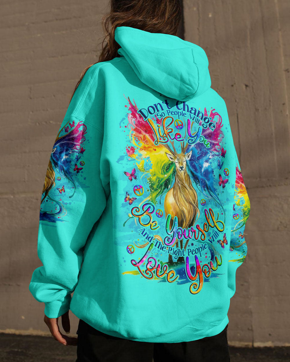 THE RIGHT PEOPLE WILL LOVE YOU DEER ALL OVER PRINT - TLNO3108232