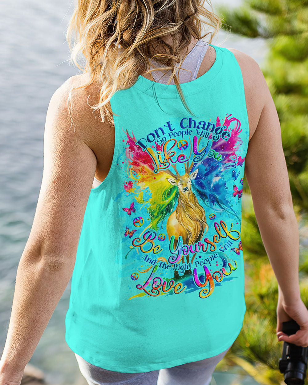 THE RIGHT PEOPLE WILL LOVE YOU DEER ALL OVER PRINT - TLNO3108232