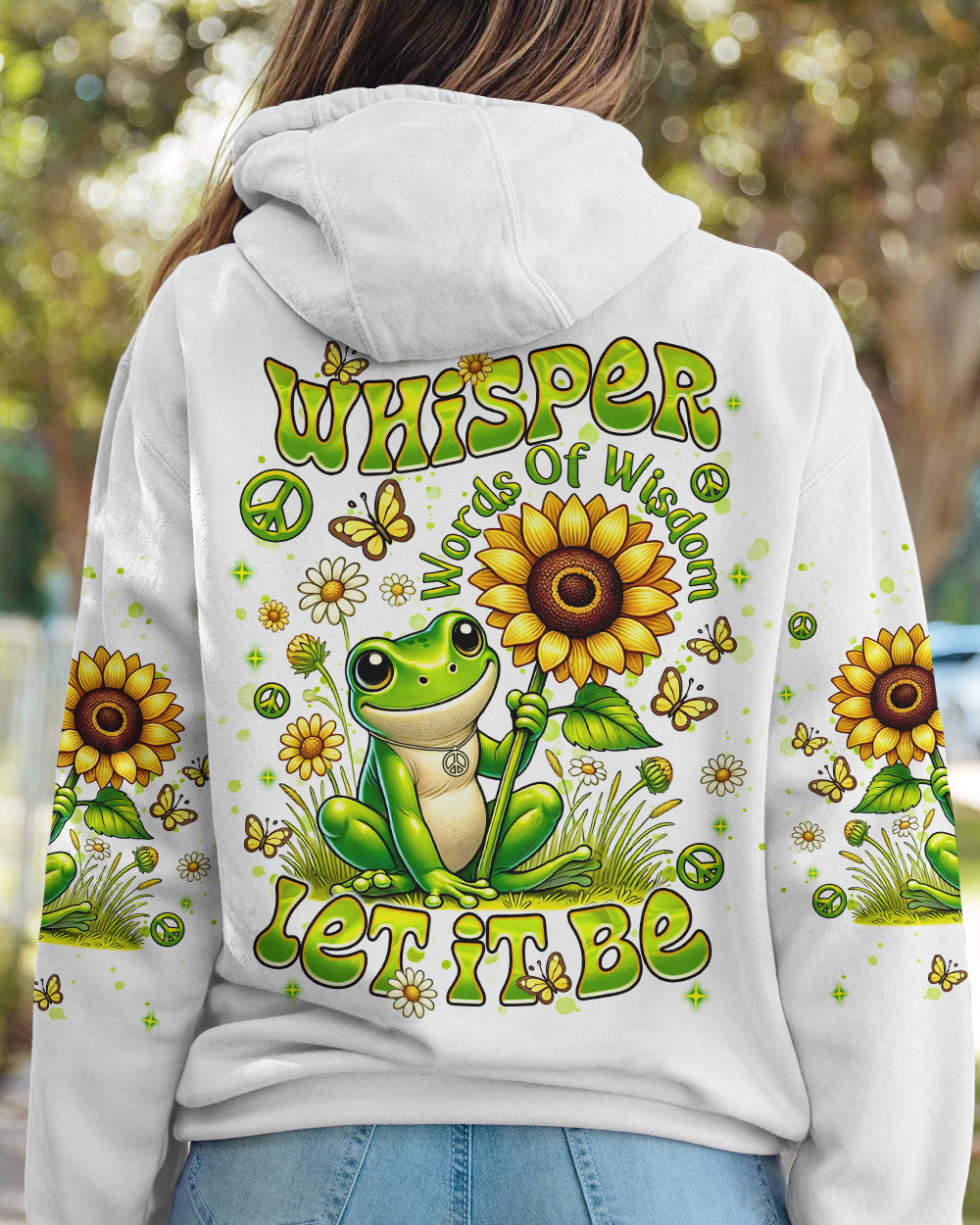 WHISPER WORDS OF WISDOM LET IT BE FROG ALL OVER PRINT  - TLNT0107253