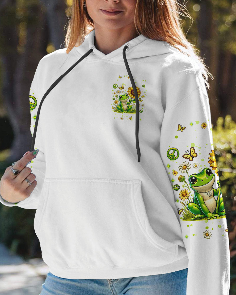 WHISPER WORDS OF WISDOM LET IT BE FROG ALL OVER PRINT  - TLNT0107253