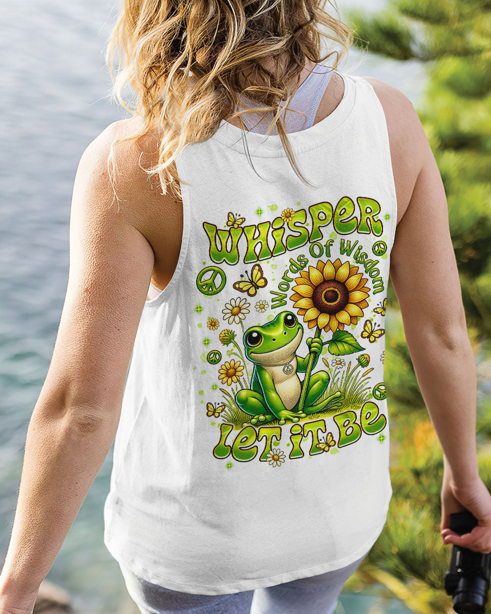 WHISPER WORDS OF WISDOM LET IT BE FROG ALL OVER PRINT  - TLNT0107253