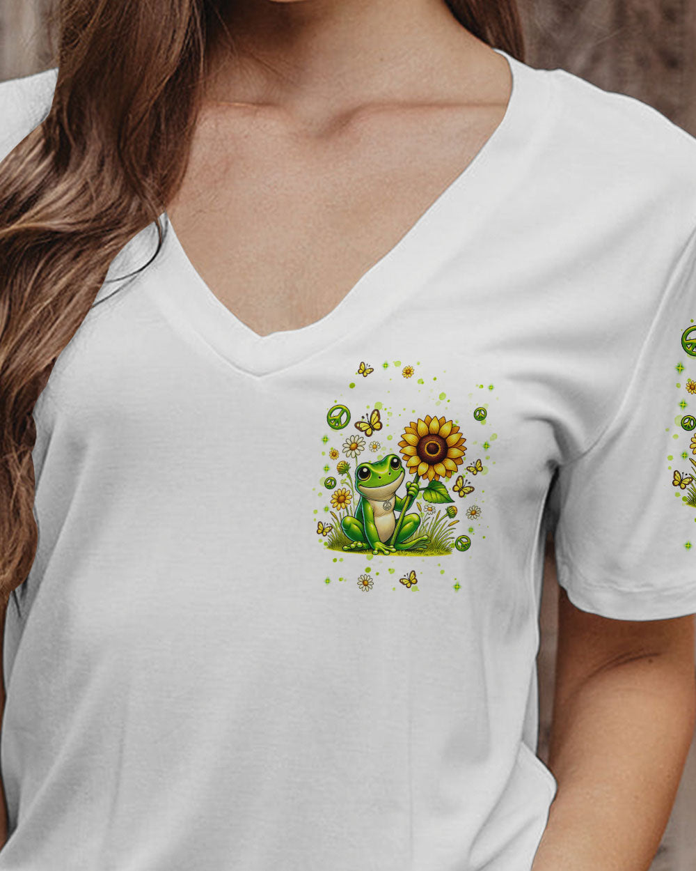 WHISPER WORDS OF WISDOM LET IT BE FROG ALL OVER PRINT  - TLNT0107253