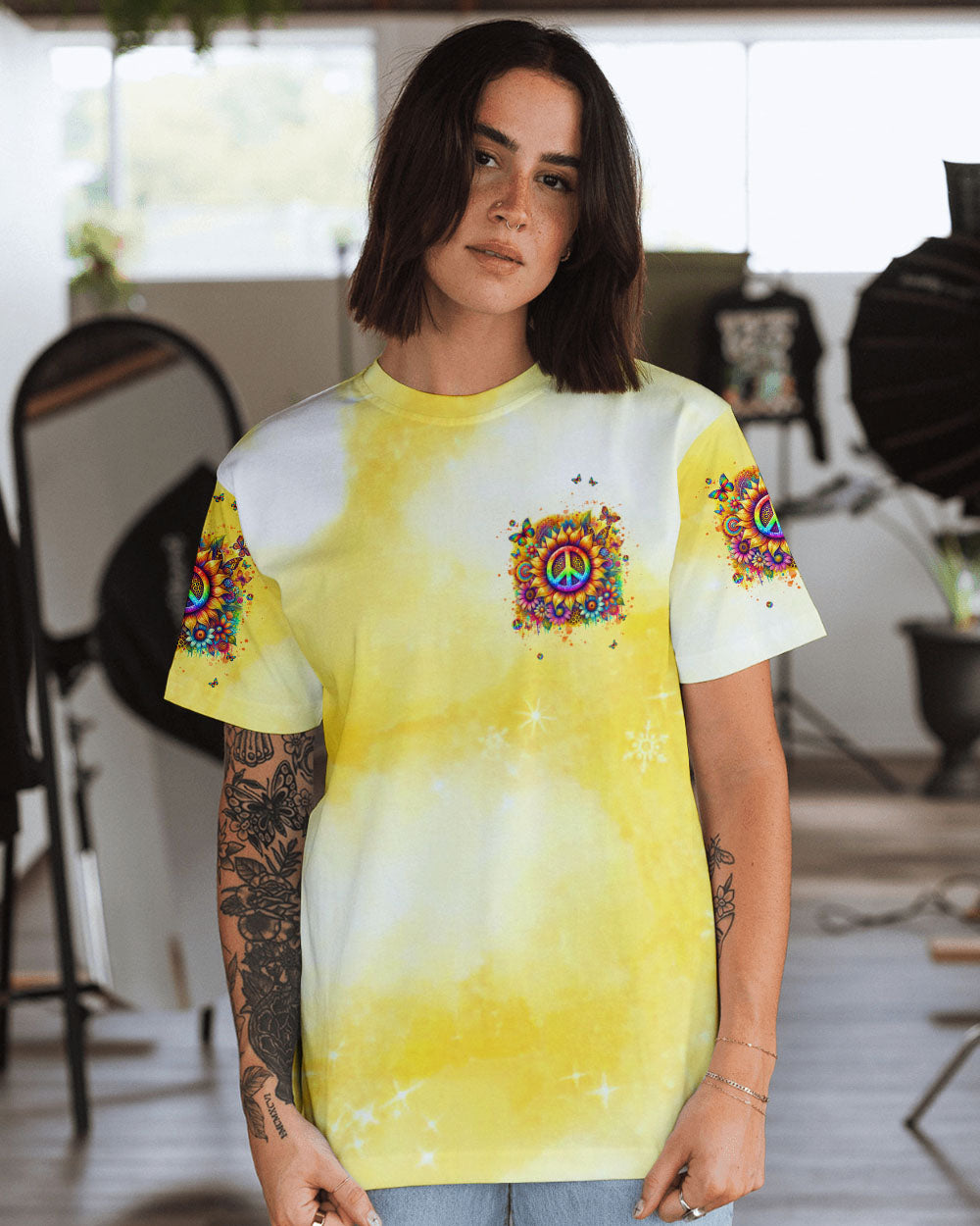 BE A SUNFLOWER ALL OVER PRINT - TLNT0108243