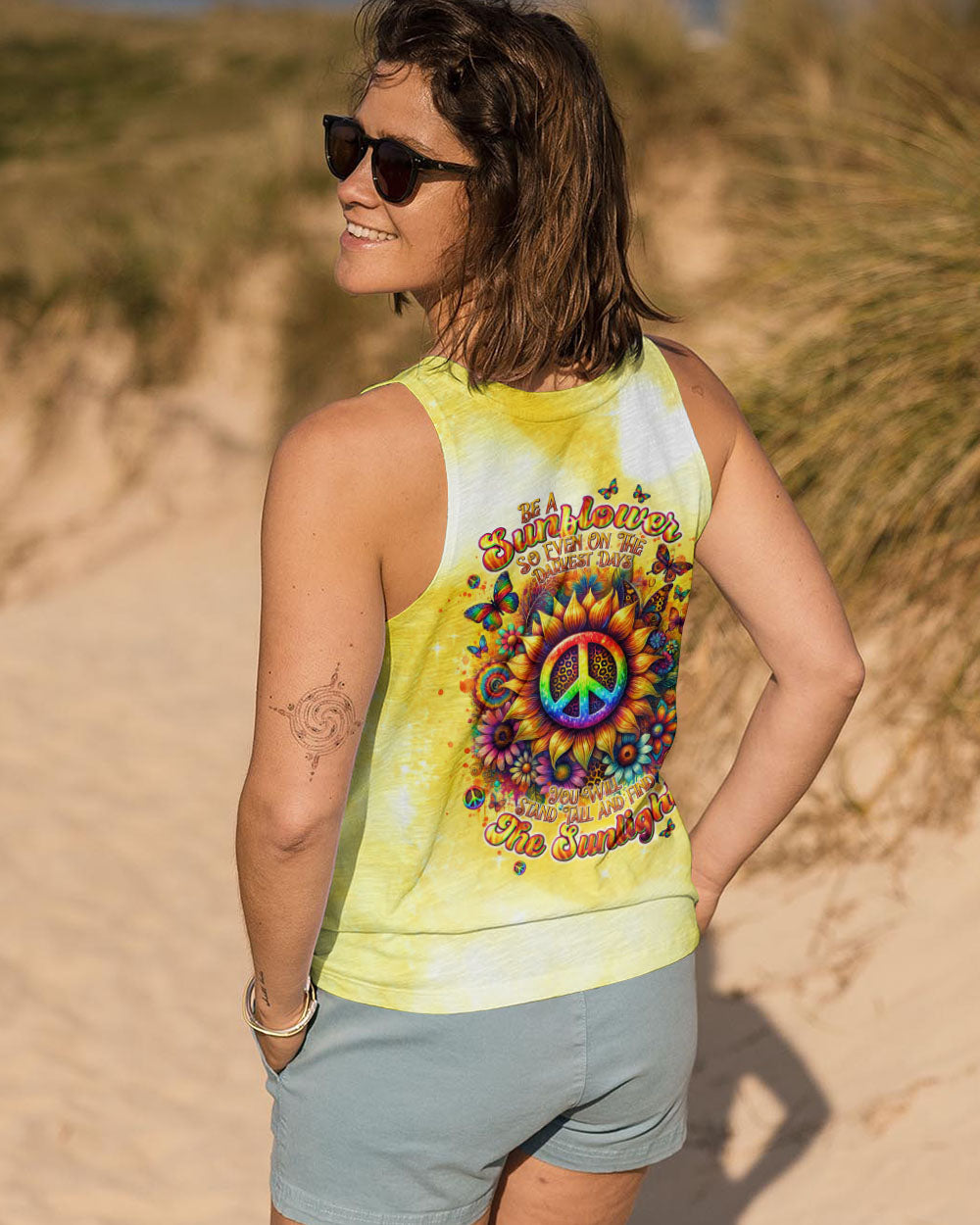 BE A SUNFLOWER ALL OVER PRINT - TLNT0108243