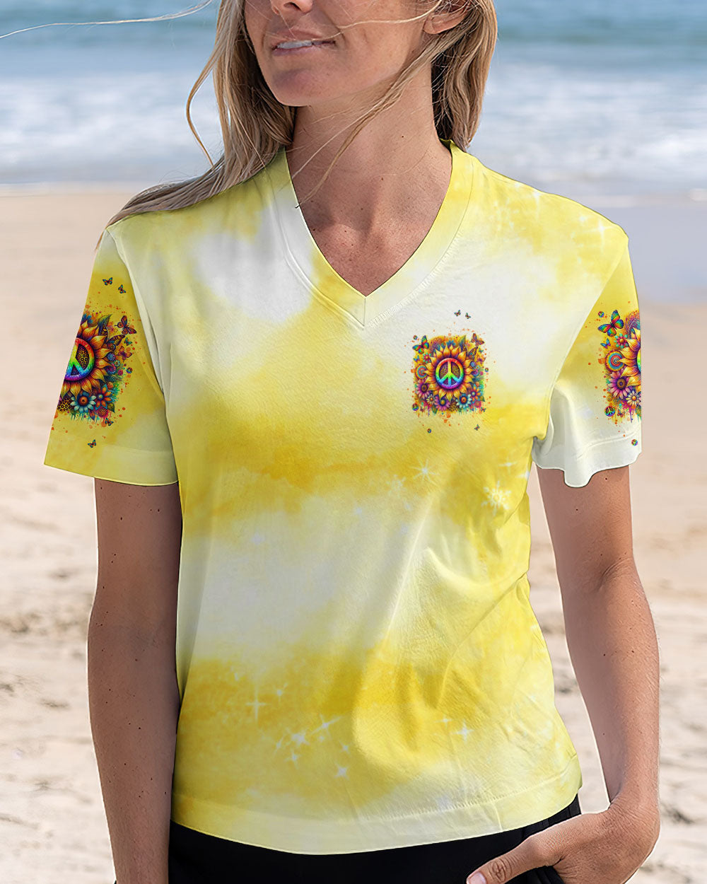 BE A SUNFLOWER ALL OVER PRINT - TLNT0108243