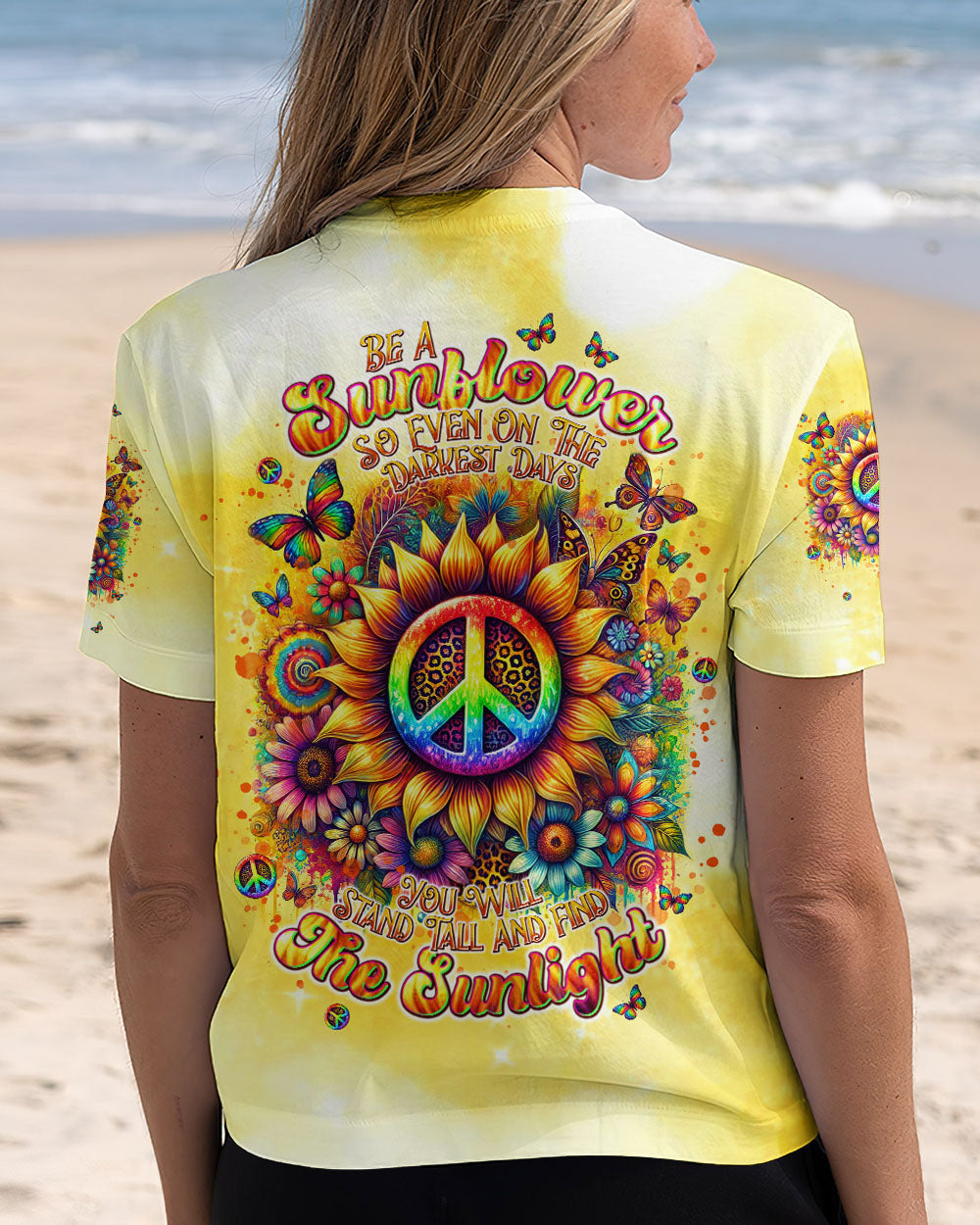 BE A SUNFLOWER ALL OVER PRINT - TLNT0108243